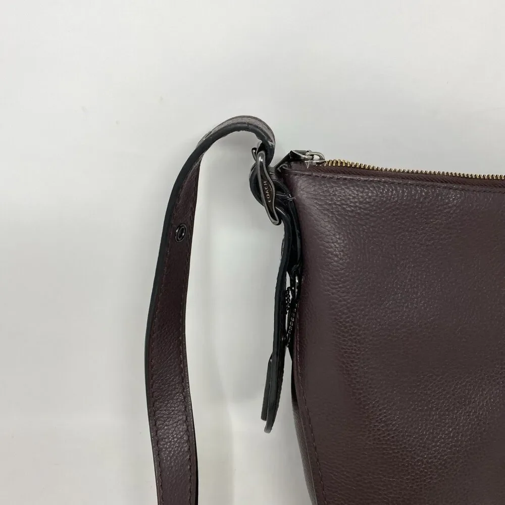 Coach  Brown Leather Crossbody Shoulder Bag Bucket Purse 21377